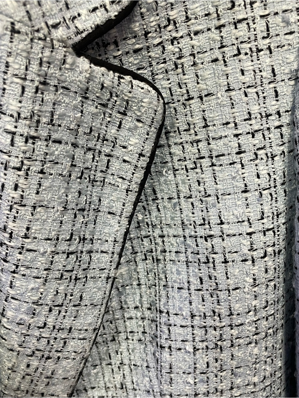 Worthington Light Blue Tweed Peplum Hem Skirt Set - Picture 8 of 9